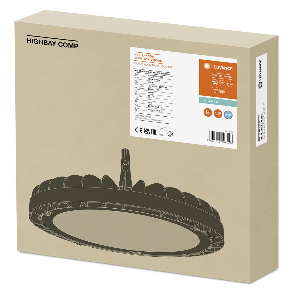 LED High Bay 166W IP65 6500K 110° – priemyselné LED svietidlo LEDVANCE