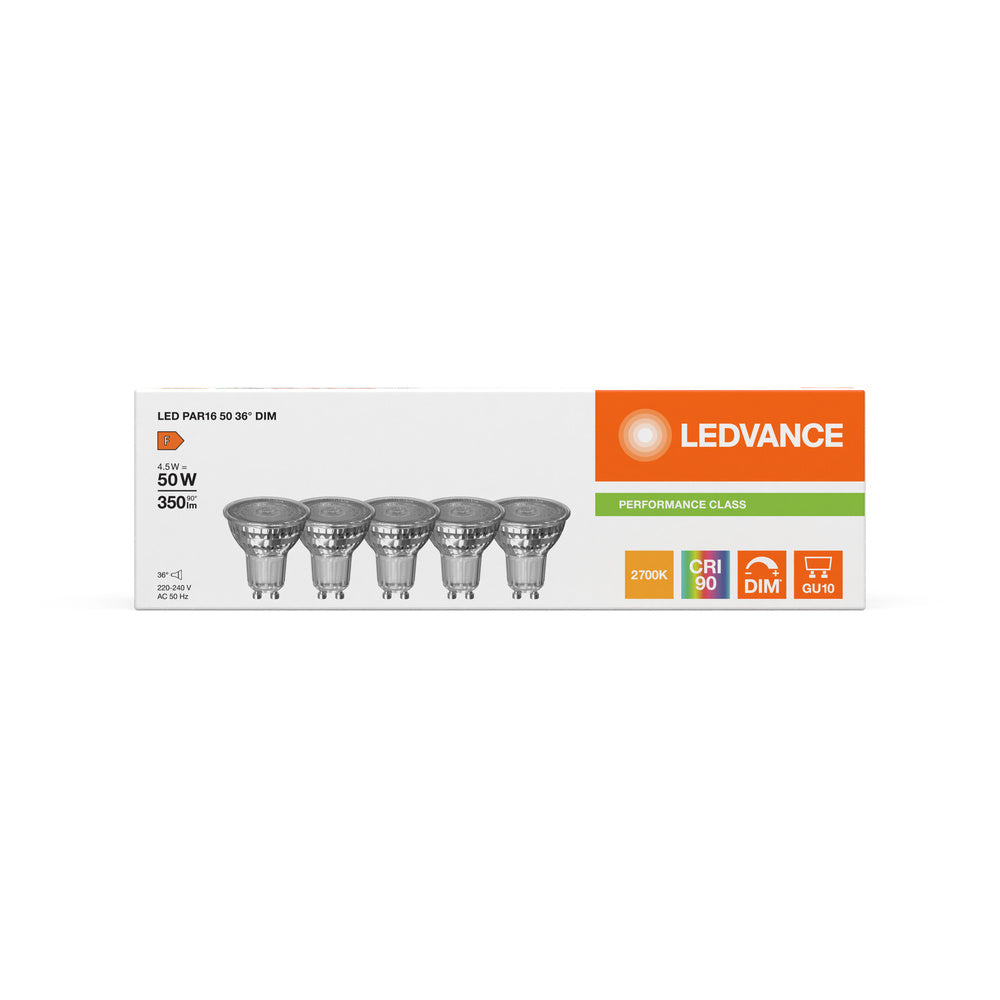 LED downlight 4.5W IP20 2700K 36° – zápustné LED svietidlo LEDVANCE