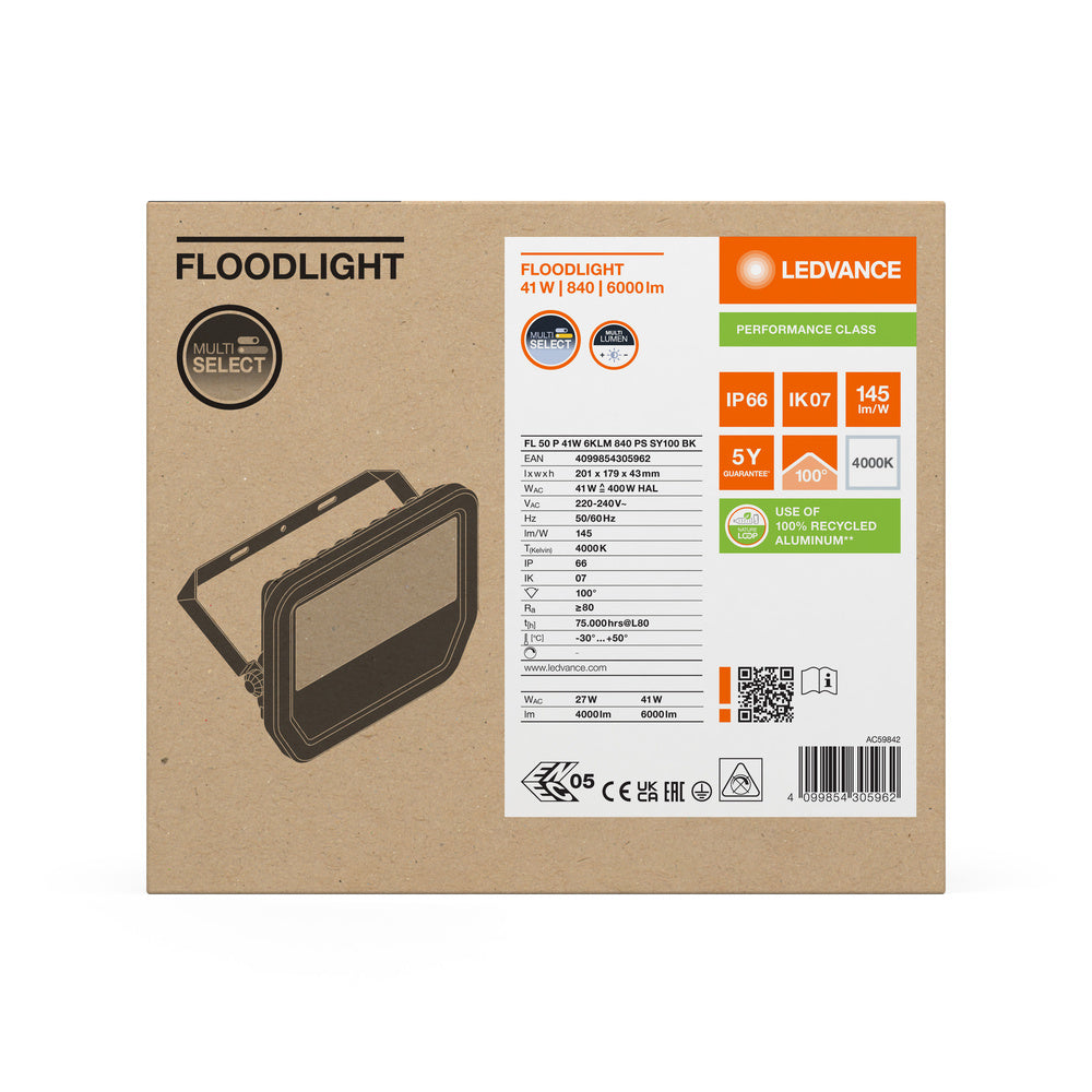 LED reflektor 41W IP66 4000K 100° – vonkajšie LED svietidlo LEDVANCE