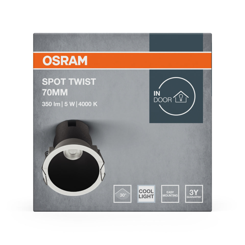 LED stropné svietidlo 5W IP20 4000K 30° – stropné LED svietidlo OSRAM