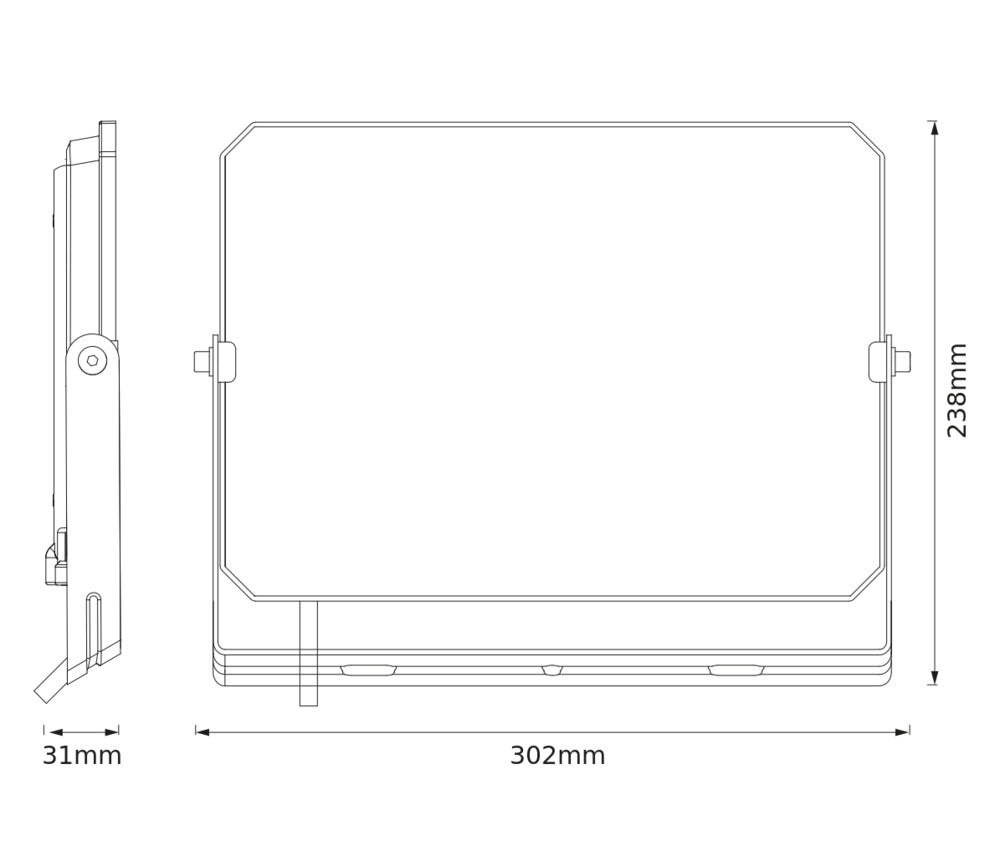 LED reflektor 100W IP65 3000K 105° – vonkajšie LED svietidlo BELLALUX