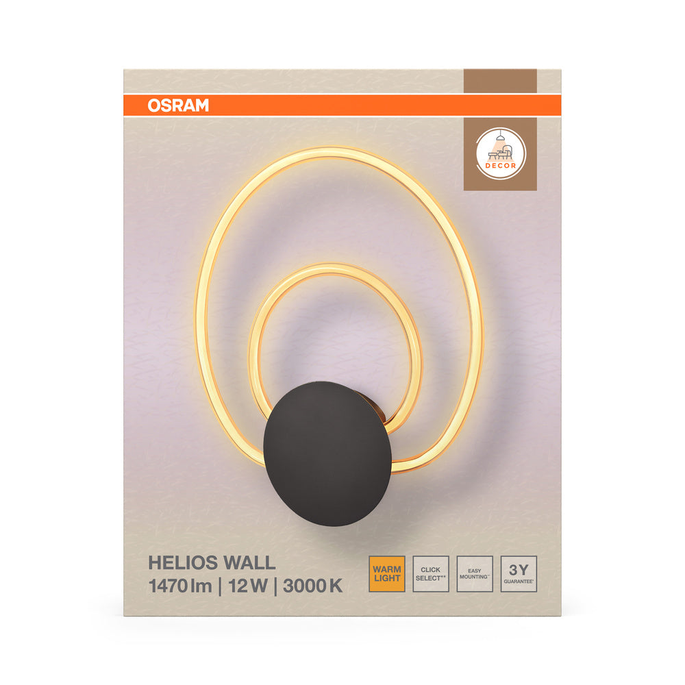 LED nástenné svietidlo 12W IP20 3000K 360° – nástenné LED svietidlo OSRAM