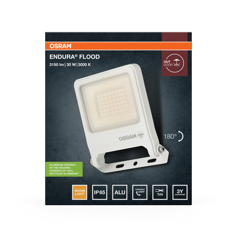 LED reflektor 30W IP65 3000K 110° – vonkajšie LED svietidlo OSRAM
