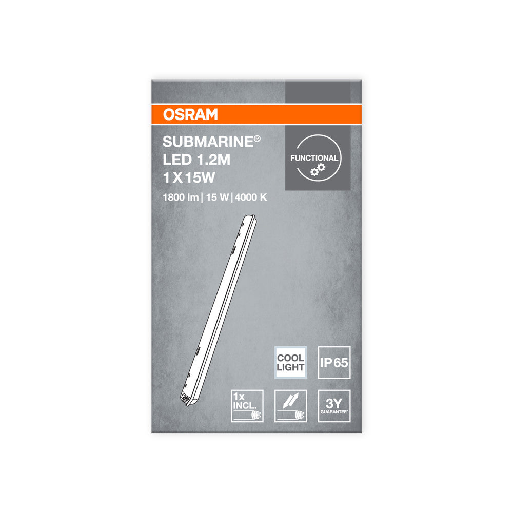LED prachotesné svietidlo 15W IP65 4000K 140° – priemyselné prachotesné svietidlo OSRAM