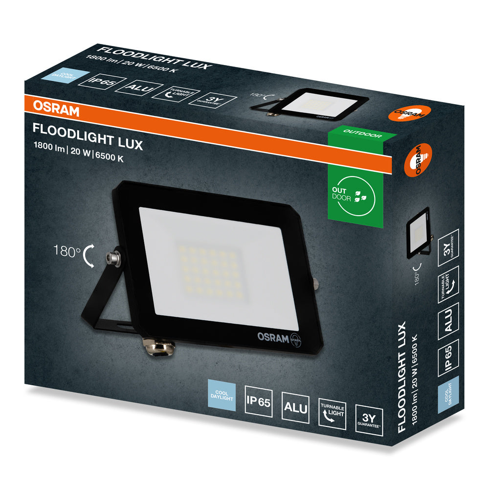 LED reflektor 20W IP65 6500K 105° – vonkajšie LED svietidlo OSRAM