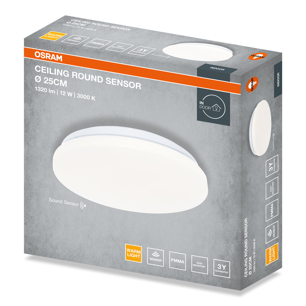 LED stropné svietidlo 12W IP20 3000K 120° – stropné LED svietidlo OSRAM