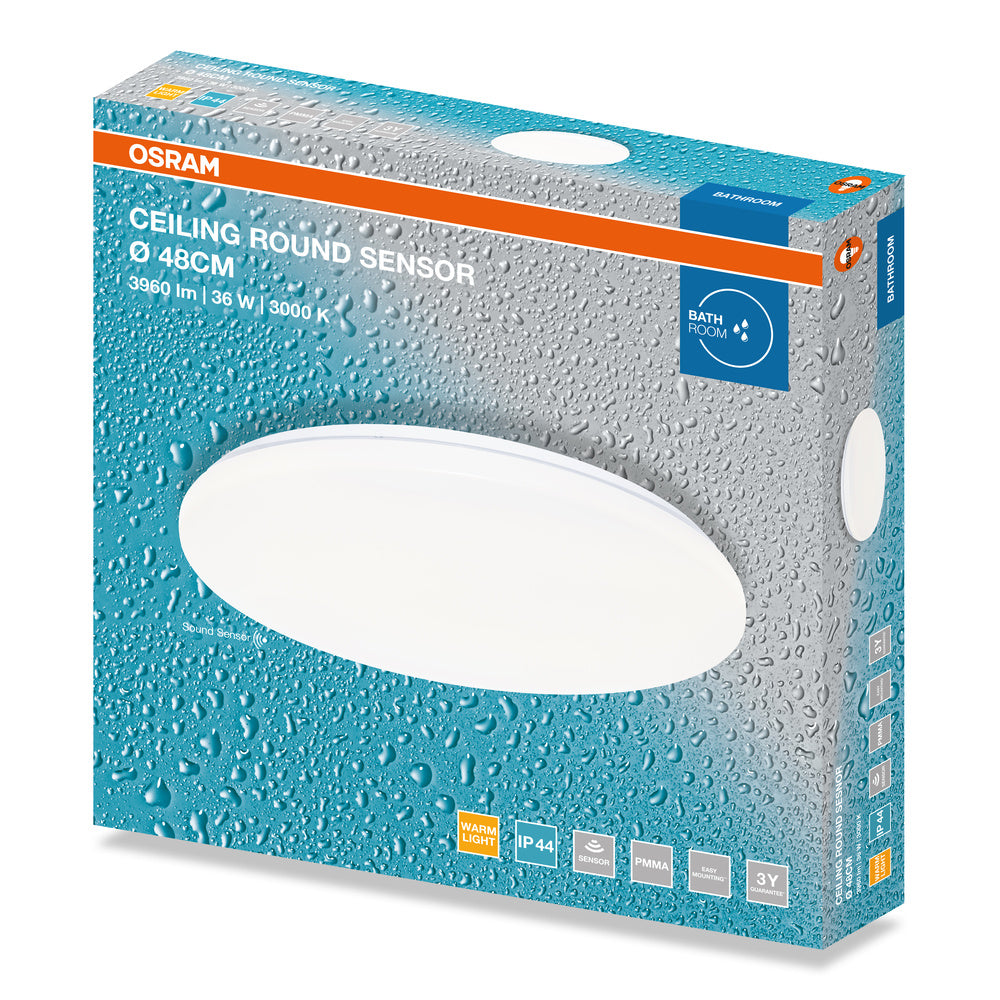 LED stropné svietidlo 36W IP44 3000K 120° – stropné LED svietidlo OSRAM