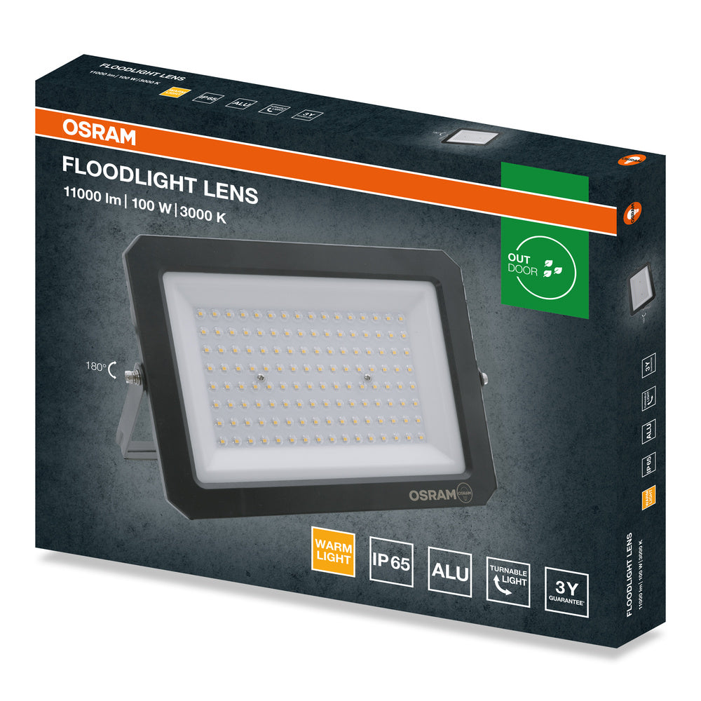 LED reflektor 100W IP65 3000K 110° – vonkajšie LED svietidlo OSRAM