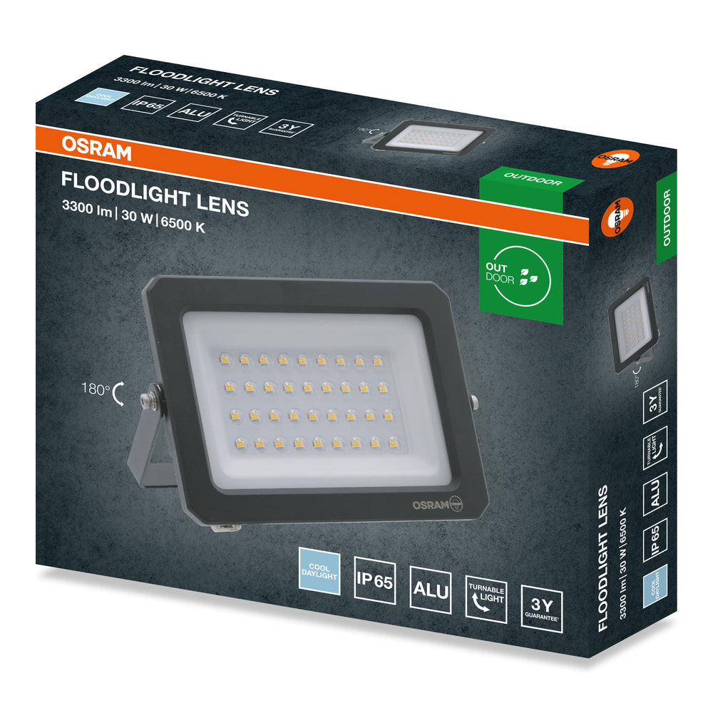 LED reflektor 30W IP65 6500K 110° – vonkajšie LED svietidlo OSRAM