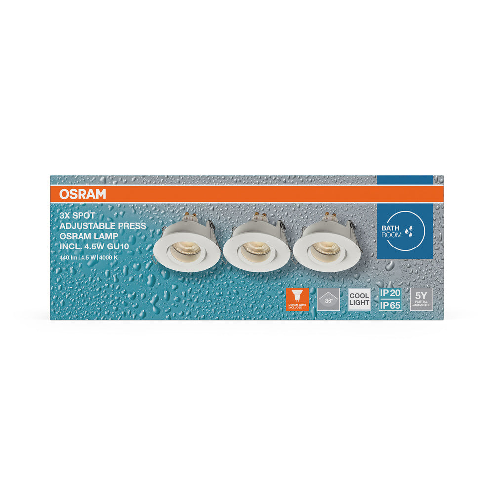 LED downlight 4.50W IP65 4000K 36° – zápustné LED svietidlo OSRAM