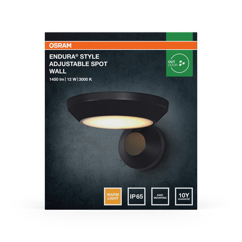LED nástenné svietidlo 12W IP65 3000K 100° – nástenné LED svietidlo OSRAM