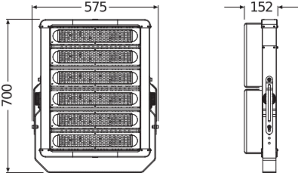 LED reflektor 600W IP65 6500K 90° – vonkajšie LED svietidlo LEDVANCE