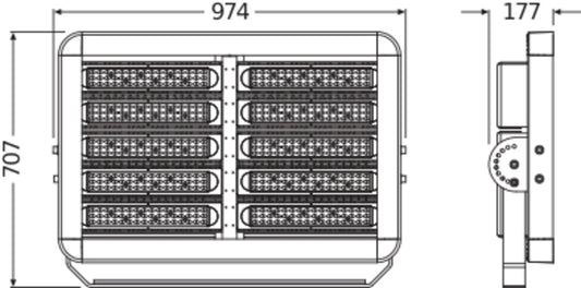 LED reflektor 1000W IP65 4000K 40° – vonkajšie LED svietidlo LEDVANCE