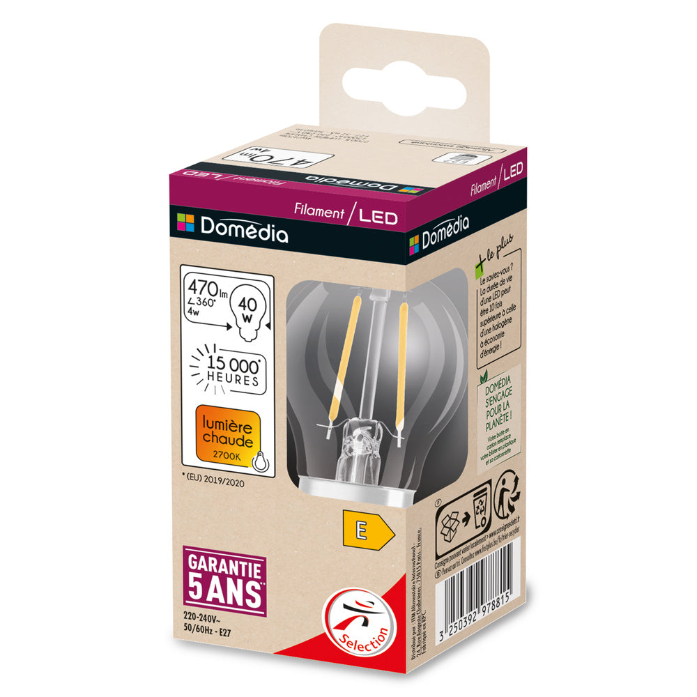 LED stropné svietidlo 4W IP20 2700K 300° – stropné LED svietidlo DOMEDIA