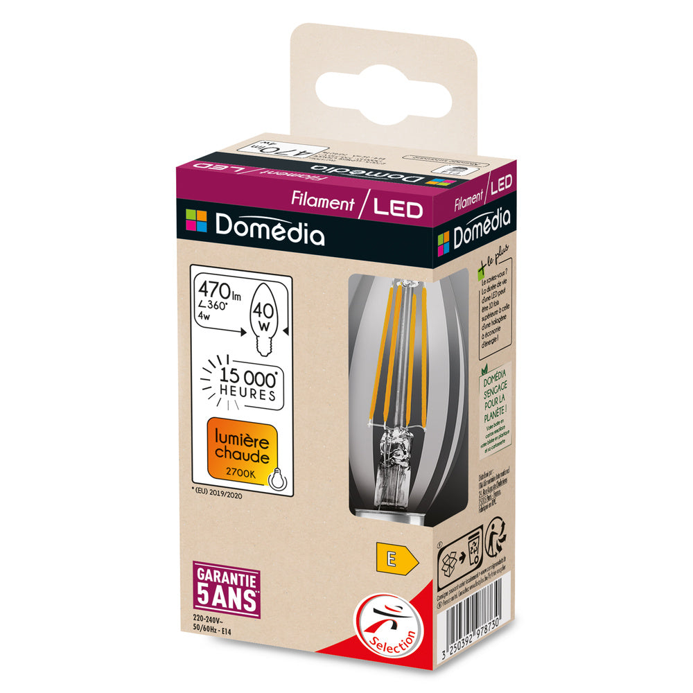 LED stropné svietidlo 4W IP20 2700K 300° – stropné LED svietidlo DOMEDIA