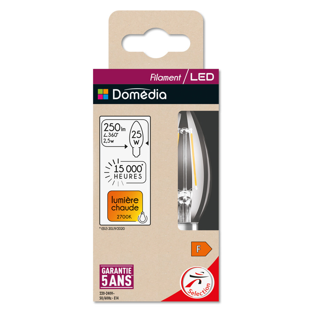 LED stropné svietidlo 2.5W IP20 2700K 300° – stropné LED svietidlo DOMEDIA