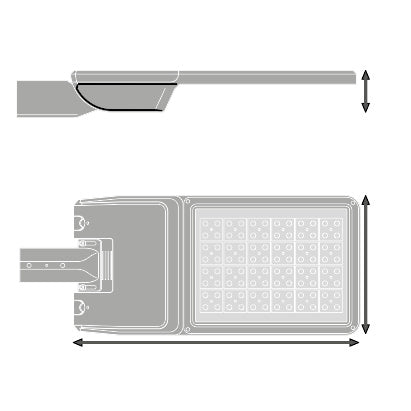 LED pouličné osvetlenie 110W IP66 3000K 25° – pouličné LED svietidlo LEDVANCE