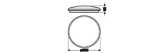LED stropné svietidlo 23W IP20 6500K 130° – stropné LED svietidlo LEDVANCE