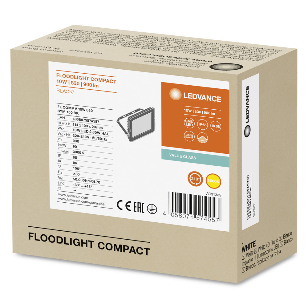 LED reflektor 10W IP65 3000K 100° – vonkajšie LED svietidlo LEDVANCE
