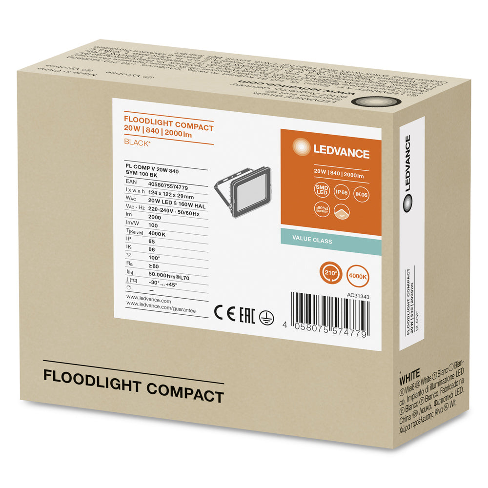 LED reflektor 20W IP65 4000K 100° – vonkajšie LED svietidlo LEDVANCE
