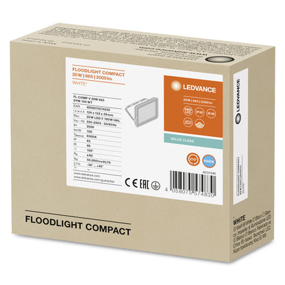 LED reflektor 20W IP65 6500K 100° – vonkajšie LED svietidlo LEDVANCE