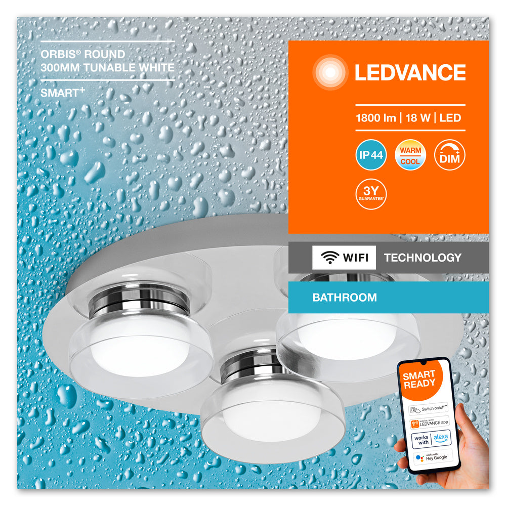 LED nástenné svietidlo 18W IP44 6500K 110° – nástenné LED svietidlo LEDVANCE