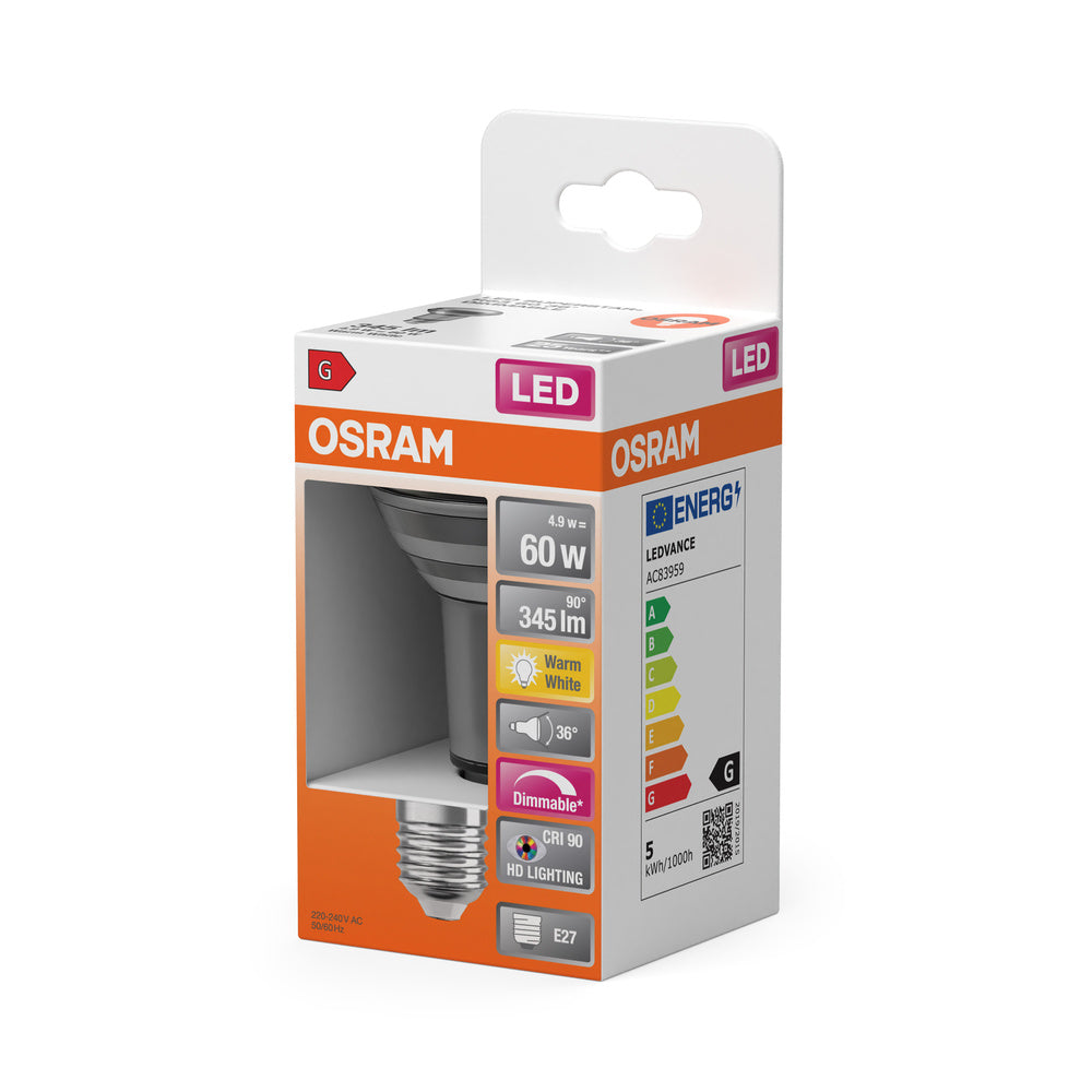 LED stropné svietidlo 4.9W IP20 2700K 36° – stropné LED svietidlo OSRAM