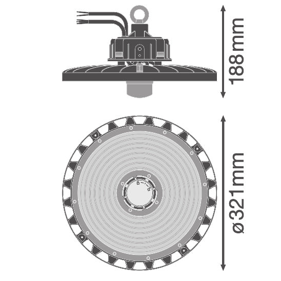 LED High Bay 147W IP65 4000K 110° – priemyselné LED svietidlo LEDVANCE