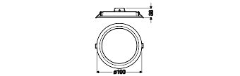LED downlight 20W IP20 6500K 109° – zápustné LED svietidlo LEDVANCE