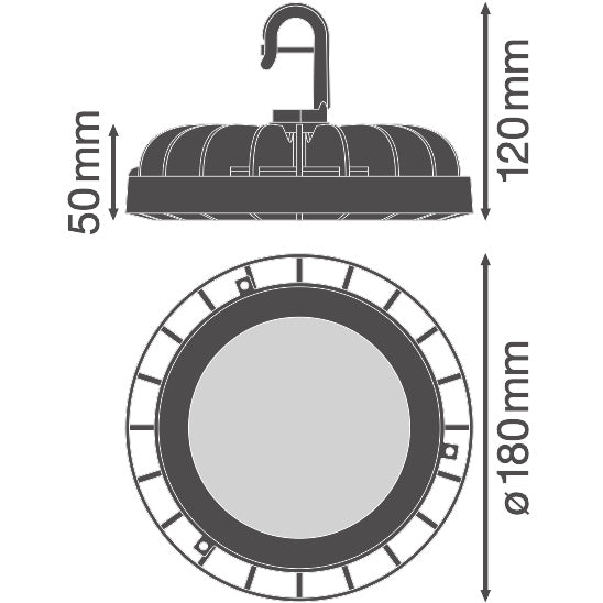 LED High Bay 83W IP65 4000K 110° – priemyselné LED svietidlo LEDVANCE