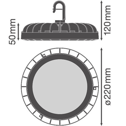 LED High Bay 133W IP65 4000K 110° – priemyselné LED svietidlo LEDVANCE