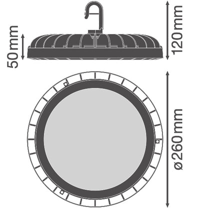 LED High Bay 166W IP65 6500K 110° – priemyselné LED svietidlo LEDVANCE