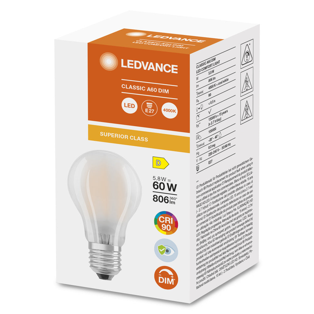LED stropné svietidlo 5.8W IP20 4000K 300° – stropné LED svietidlo LEDVANCE
