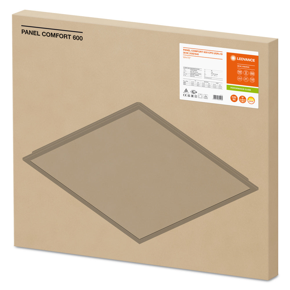 LED panel 36W IP40 3000K 90° – LED stropný panel LEDVANCE