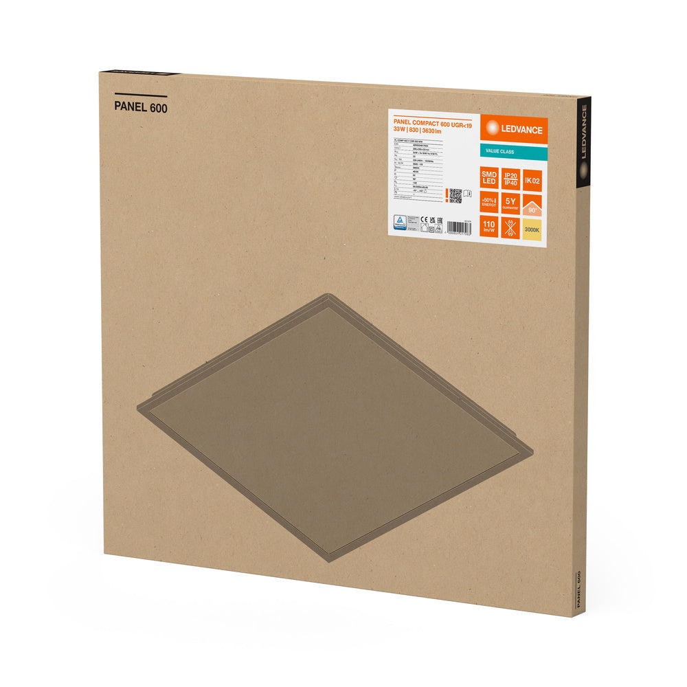 LED panel 33W IP40 3000K 90° – LED stropný panel LEDVANCE