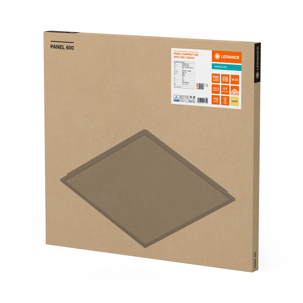 LED panel 33W IP40 3000K 120° – LED stropný panel LEDVANCE