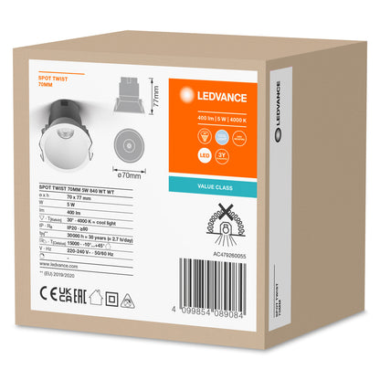 LED stropné svietidlo 5W IP20 4000K 30° – stropné LED svietidlo LEDVANCE