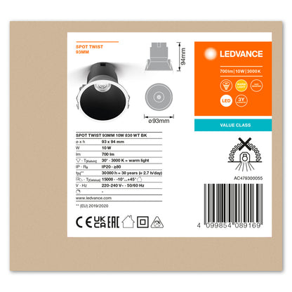 LED stropné svietidlo 10W IP20 3000K 30° – stropné LED svietidlo LEDVANCE
