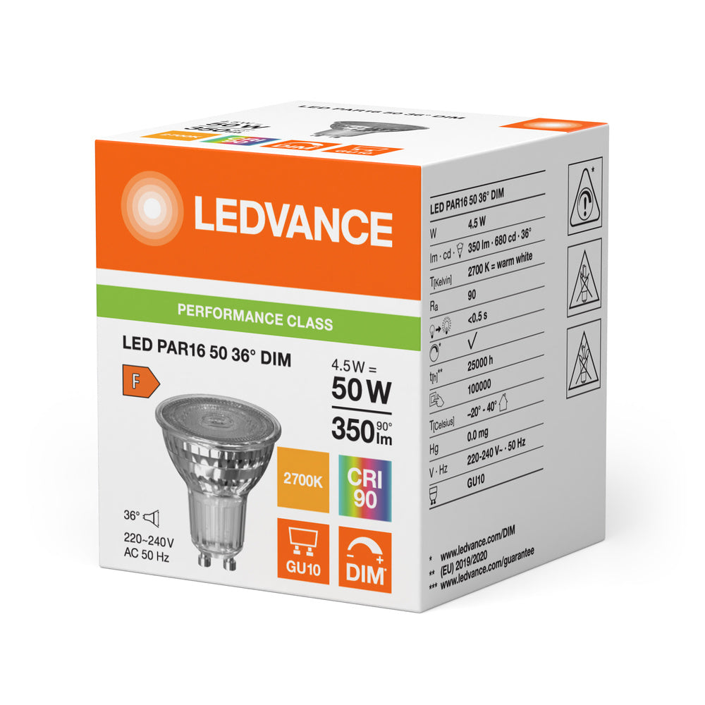 LED downlight 4.5W IP20 2700K 36° – zápustné LED svietidlo LEDVANCE