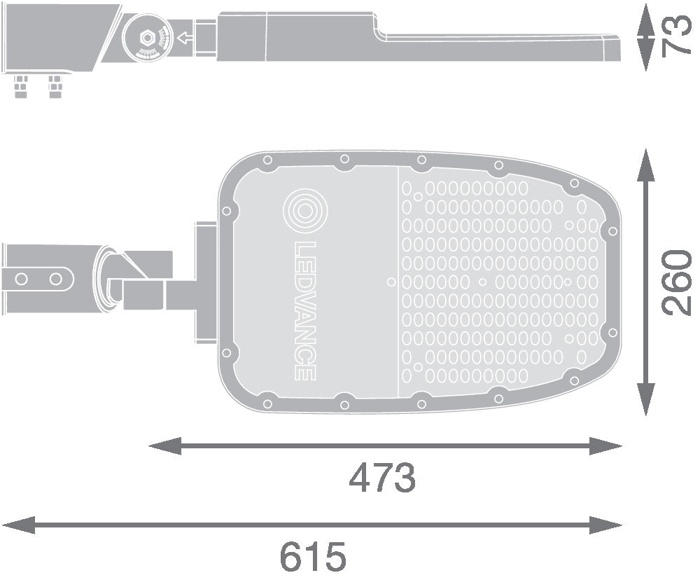 LED pouličné osvetlenie 120W IP66 6500K 155° – pouličné LED svietidlo LEDVANCE