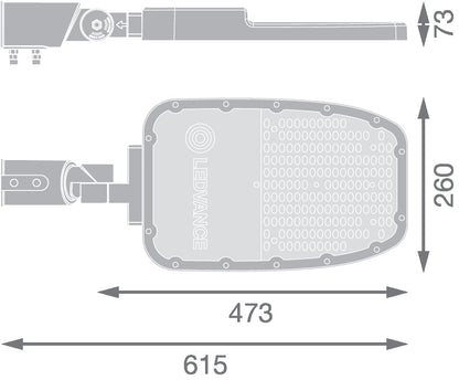 LED pouličné osvetlenie 120W IP66 6500K 155° – pouličné LED svietidlo LEDVANCE