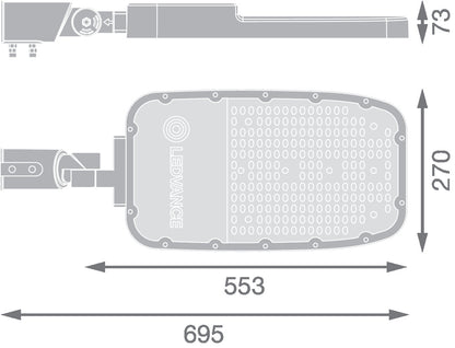 LED pouličné osvetlenie 150W IP66 3000K 155° – pouličné LED svietidlo LEDVANCE