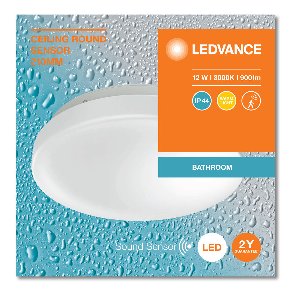 LED stropné svietidlo 12W IP44 3000K 120° – stropné LED svietidlo LEDVANCE