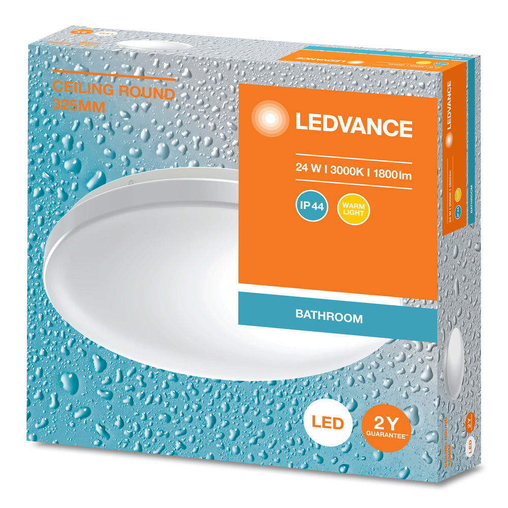 LED stropné svietidlo 24W IP44 3000K 120° – stropné LED svietidlo LEDVANCE