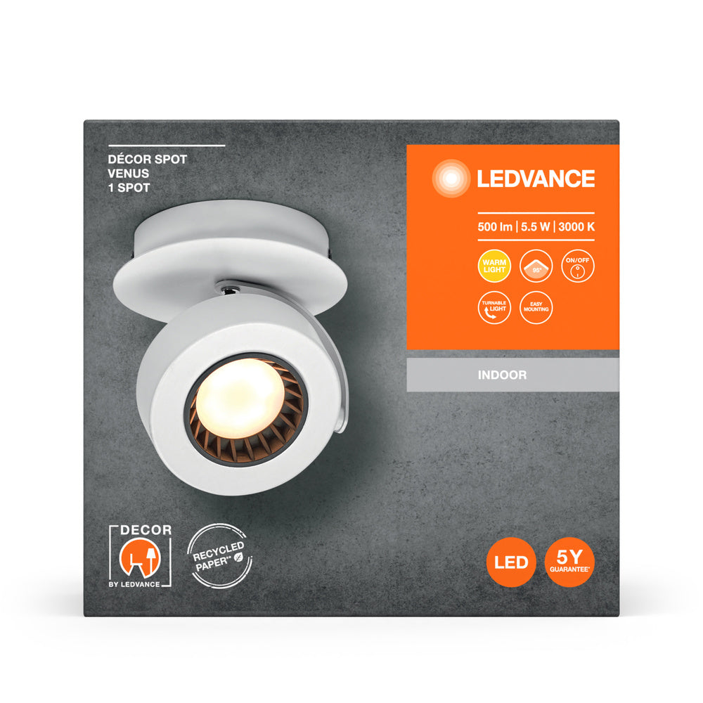 LED downlight 5.50W IP20 3000K 95° – zápustné LED svietidlo LEDVANCE