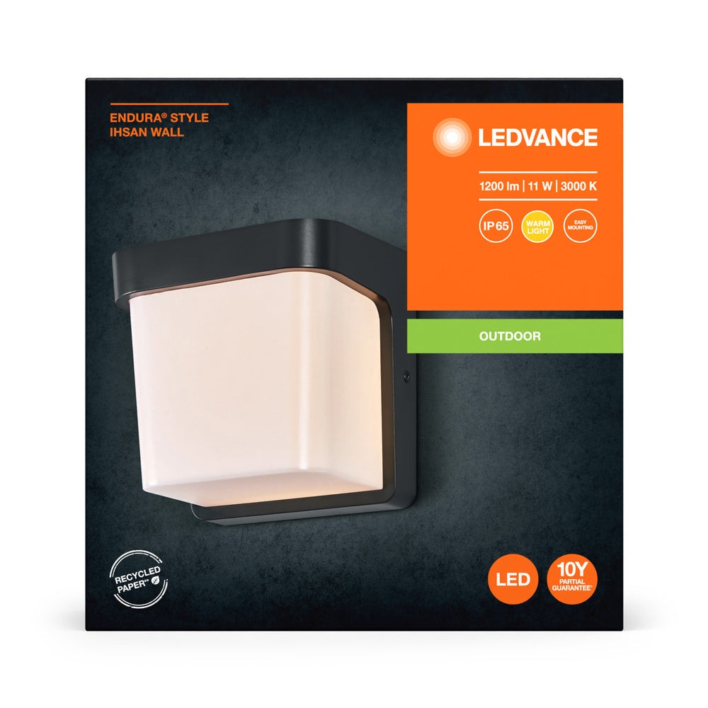 LED nástenné svietidlo 11W IP65 3000K 205° – nástenné LED svietidlo LEDVANCE