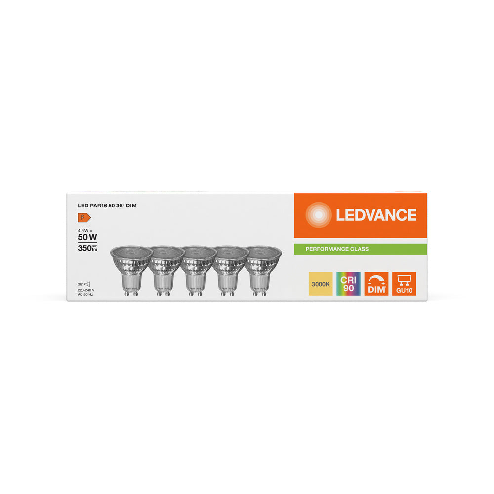 LED downlight 4.5W IP20 3000K 36° – zápustné LED svietidlo LEDVANCE