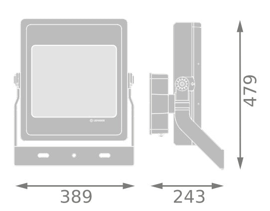 LED reflektor 300W IP66 3000K 110° – vonkajšie LED svietidlo LEDVANCE