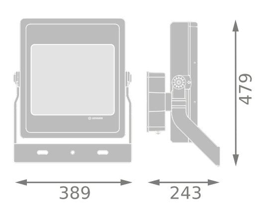 LED reflektor 300W IP66 4000K 90° – vonkajšie LED svietidlo LEDVANCE