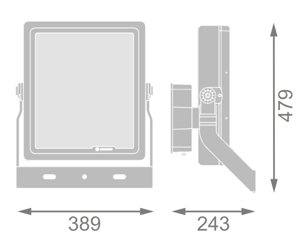 LED reflektor 500W IP66 5700K 60° – vonkajšie LED svietidlo LEDVANCE